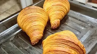 Croissant laminati a mano tutorial😘🥐