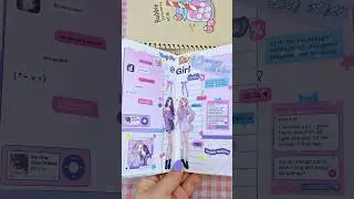 [💙PAPER DIY🎀] DIY Aesthetic High School Girl Stickers - Creative Notebook Decor.