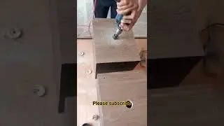 Drill se hole #drill #furniture #woodwork #youtubeshorts