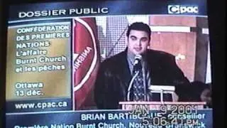 Burnt Church-Brians speech in Ottawa 2