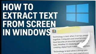 Как извлечь текст с экрана в Windows