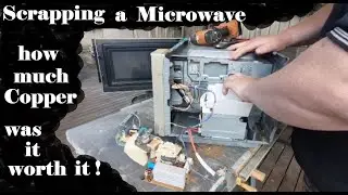 Scrapping our  Microwave  was it worth it , was it all copper