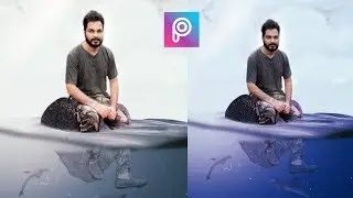 PicsArt Under Water Photo Editing || sea water photo editing tutorial By DekheSikhe