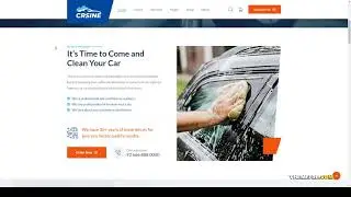 CRSINE - Car Washing Service Booking HTML Template auto service mechanic Easy Create Website