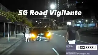 8jul2022 tiong bahru road #SCL3868U mercedes s400 upset at being horned at . ebrake & block camcar