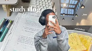 Study vlog 🌧️ rainy days | aesthetic note-taking | productive days