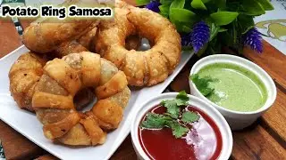 Ring Samosa Street Style Recipe|Easy Recipe|Ramadan Recipe|Ramazan Special Aloo samosa- By FoodMania