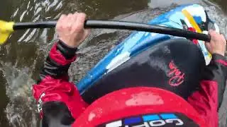 Paddling Matlock Dagger G Force Vertical Flip on the River Derwent