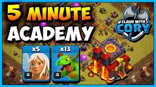 LEARN Queen Charge Baby Dragon Attack in 5 MINUTES! Town Hall 10 Attack Strategy   TH10