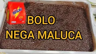 BOLO NEGA MALUCA SEM BATEDEIRA E SEM LIQUIDIFICADOR FÁCIL E SABOROSO !@maonamassa2388