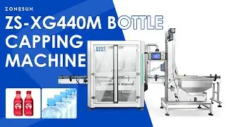 ZONESUN ZS-XG440M Automatic 8 Heads Capping machine with Cap Sorting Elevator