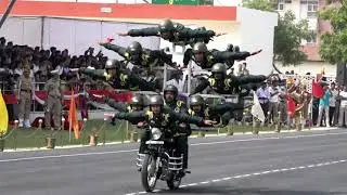 Janbaaz motorclysts demonstration at ITBP Raising Day Parade-2021 #Himveers