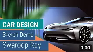 Car Design Sketch & Render by Swaroop Roy