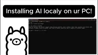 Installing AI on ur own PC!