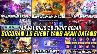 BOCORAN 10 EVENT GRATISAN MOBILE LEGENDS YANG AKAN HADIR EVENT APIRANT,KUNGFU PANDA,SKIN STUN RESALE