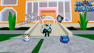 i got electric claw in blox fruits | ROBLOX