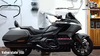 Honda Gold Wing exhaust modification exhaust sound wave display