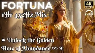 Unlock the Golden Flow of Abundance ✨ Divine Luck Frequency ✨ 1HR 432Hz Light Language Mix ✨ FORTUNA