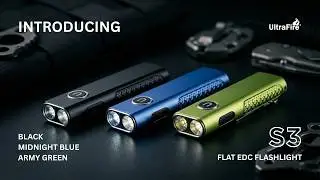 One light. Three tools. Built for everyday reliability. UltraFire&reg; S3 Flat EDC Flashlight