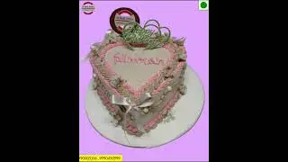 Vintage Heart Cake simple sober and elegant new design #debakeryjunction  @debakeryjunction #dbj