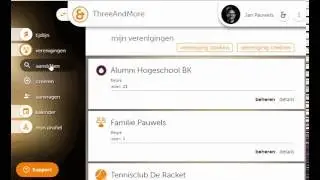 Aansluiten bij een vereniging op ThreeAndMore
