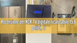 Recensione del KCR TV digitale ricaricabile 15,6 pollici, sintonizzatore DVB-T2, con cavo di rete e