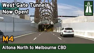 West Gate Tunnel now open! Driving Melbourne's new M4 tollway in both directions [4K]