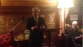Speaker of the House of Commons - Introduces Tony Benn's Book Launch Part 1