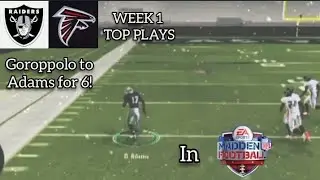 Goroppolo to Adam's for 6! Week 1 top plays