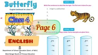 Revision Lesson || Activity 11 a & 11 b || Butterfly Class 4 English Page 6 || West Bengal Board
