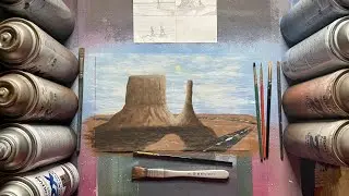 Lone Mesa Speed Painting [Spray Painting]