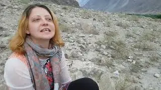 A Polish tourist, visiting Hunza, Chitral, north of Pakistan,