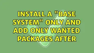 Ubuntu: Install a 