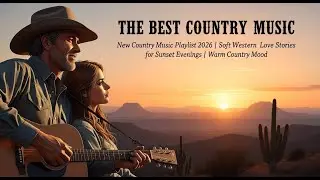New Country Music Playlist 2026 | Soft Western Love Stories for Sunset Evenings | Warm Country Mood