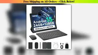 10 Inch Tablet Android 15 A523 8 Core Tablets 24GB+128GB 1TB Expansion WiFi 6 5MP+8MP Stylus