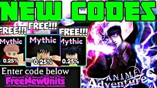 [5K GEMS] ANIME ADVENTURES ALL *NEW CODES*, MYTHIC UNIT CODES & SECRETCODES FOR OCTOBER 2022