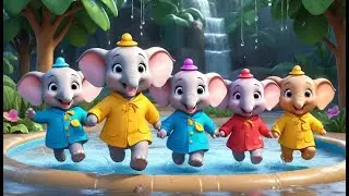 Elephant Bath Song &ndash; How Many Splash Together | Fun Counting Song for Kids | Silly Animal Rhyme