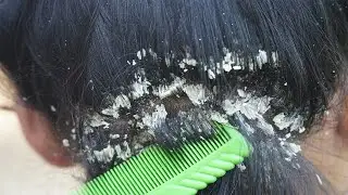 Satisfying long hair lady combing #677