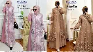 M19 GAMIS BROKAT MEWAH TAPI MURAH, Baju Tunik Terbaru 2025 2026, Model Gamis Terbaru 2025 2026