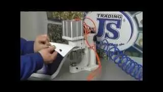 Pneumatische &Ouml;senpresse , Halbautomatisch &Ouml;sen Eyelet Grommet Maschine