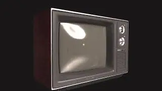 Old TV 3d model in 3ds Max