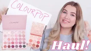 NEW COLOURPOP HAUL! SO MANY EYESHADOW PALETTES! | Paige Koren
