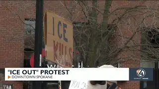 ICE Out protest