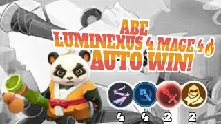 🔥 Auto Win! Combo Luminexus 4 + Mage 4 Commander Abe Magic Chess 🔥