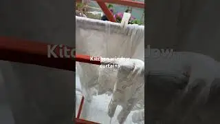 Let's dry kitchen window s curtains#dubai #youtube#viralytshort #ytshort