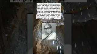In 1944, Asima Chatterjee became India's first female PhD in science,