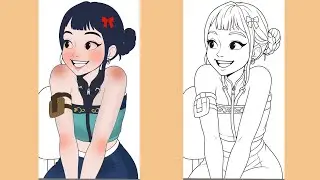 KPop Demon Hunters New Coloring Pages / How to Color Rumi Mira Zoey /KPop Demon Hunters