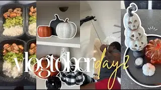 vlogtober, день 2 | Установка осеннего декора, приготовление еды и стирка — это просто разрывает ...