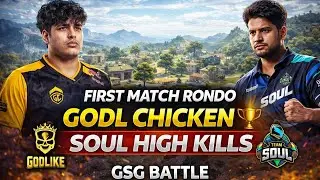 Rondo Map Full Match 🔥 GodLike Chicken Dinner 🏆 | Soul High Kill Gameplay | BGMI @gsgesport13 