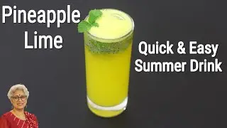 Pineapple Lime Juice - Quick & Easy Pineapple Lemon Juice - Summer Drinks | Skinny Recipes